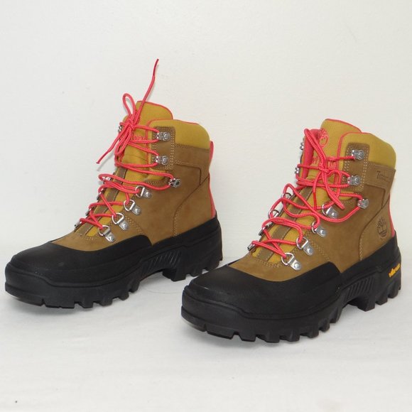 NWOB TIMBERLAND Vibram Euro Hiking boots olive/pink EU 40 US 9 - Picture 1 of 7